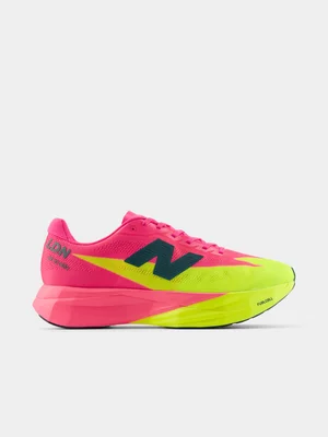 New Balance Womens London Marathon SuperComp Elite v5 Pink/Alkaline Green Running Shoes