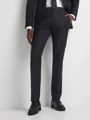 Fabiani Men's Black Premium Wool Suit Trouser