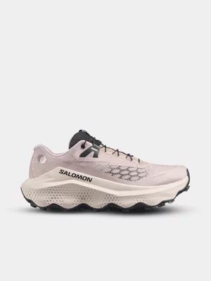 Salomon Womens Ultra Glide 4 Gray/Tapioca/Black Trail Running Shoes 