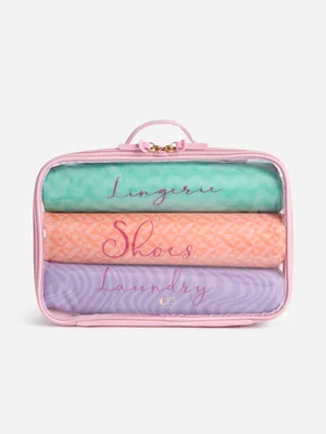 Colours Limited - Cosmetic Bag - Bag With 3pc Laundry Bags