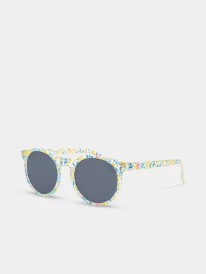 Girl's Ditsy Print Sunglasses
