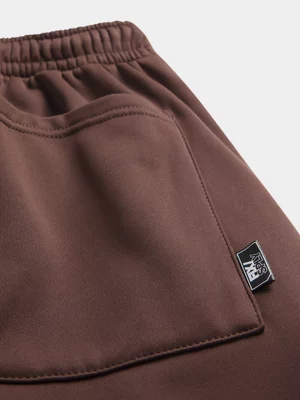The FIX Men's Brown Super Baggy Shorts