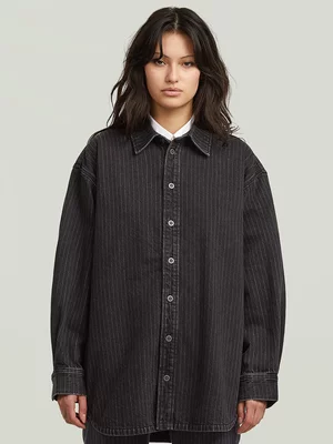 G-Star Women's Umbriel Maxi Denim Black Shirt 