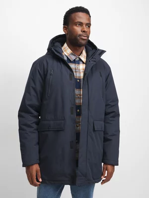 Exact Men's Navy Parka Jacket 