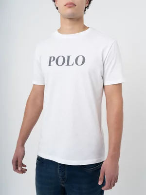 Men's Polo White Mens Logo T-Shirt