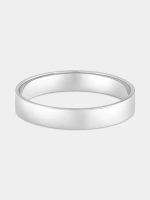 Sterling Silver Flat Wedding Band