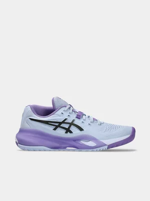 ASICS Womens Gel-Resolution X Night Energy Blue/Fade Tennis Shoes 