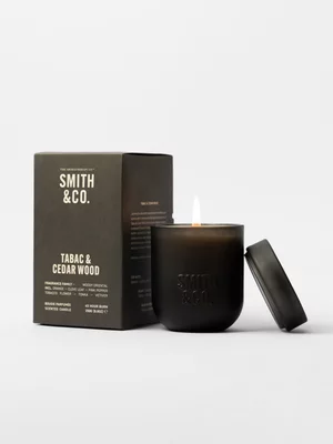 Smith & Co Candle Tabac & Cedarwood 250g