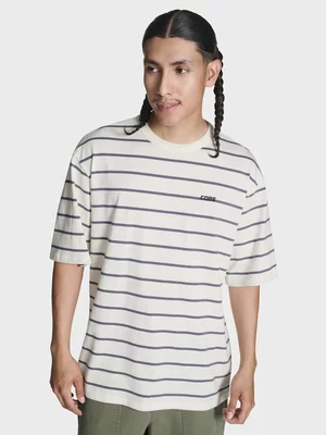 Converse Men's Stripe Egret/ Cold Stare T-shirt