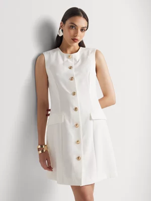 Button Through Shift Dress