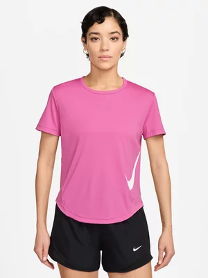 Nike Womens Tempo Swoosh Playful Pink/White Tee