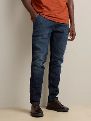 Fabiani Men's Bright Blue Denim Jeans