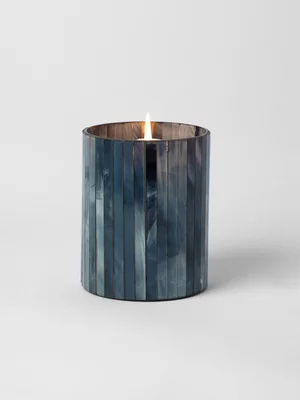 Mosaic Votive Candle Holder Blue