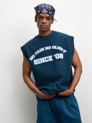 The FIX Men's Navy Sleeveless Vest