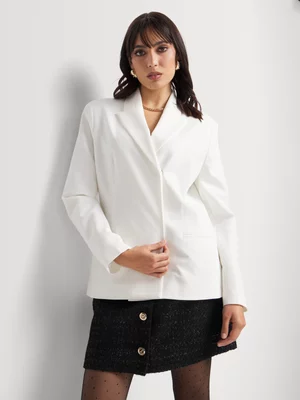 Concealed Placket Slim Fit Blazer