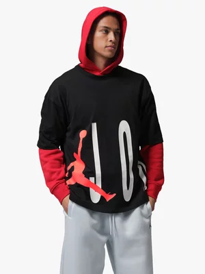 Jordan Men's Stretch Oversized Crew Black T-shirt