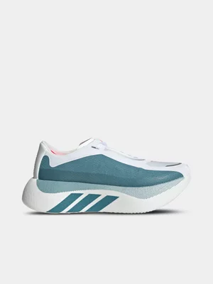 adidas Womens Hyperboost Edge White/Petrol Running Shoes 