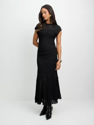 Exact Women's Black Lace Dress