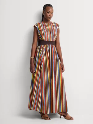 Women's OG Designs  Contrast Waist Multi Dress