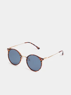Relay Jeans Men's Round Combo Frame Sunglasses