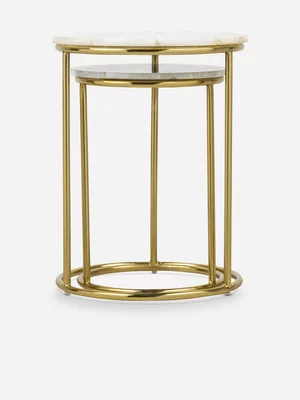 Frozen Set of Two Side Table Agate