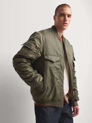 Union-DNM Men's Bomber Green Jacket
