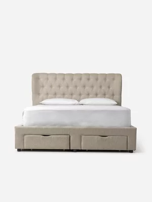 Harly Bed W/Storage C/Wash Sesame Std Length
