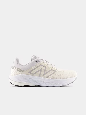 New Balance Womens Fresh Foam X 860 v14Beige/White Running Shoes 