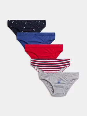 Jet Younger Boys 5 Pack Space Briefs