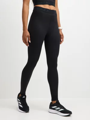 Women's APX Branded Waistband Black Leggings
