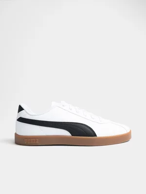 Mens Puma Club White/Black Sneaker