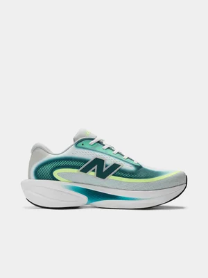 New Balance Mens Ellipse v1 White/Green Running Shoes