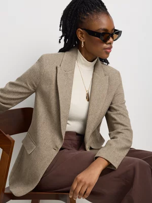 Melton Regular Fit Blazer 