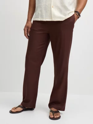 Exact Men's Brown Pull-On Pants