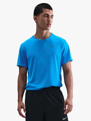 Nike Mens Dri-Fit Miler UV Blue Tee