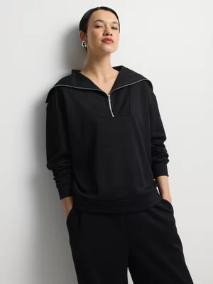 Quarter Zip Sweat Top