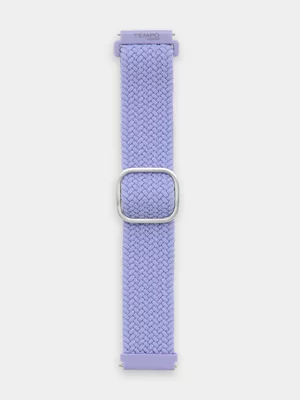 Tempo Pulse Lilac Woven Nylon Stretch Strap 
