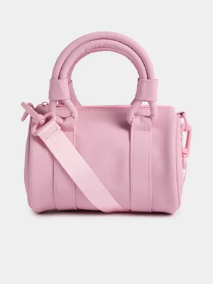 Jet Teen Girls Pink Mini Bowler Bag