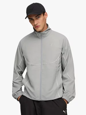 Puma Men's PUMATECH-X Grey/White Track Jacket