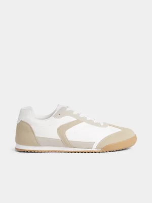 Exact Men's White & Natural Sneakers