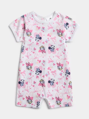 Jet Baby Girls Cream Minnie and Daisy Romper