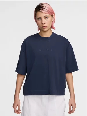 Nike Women's NSW Luxe Boxy Blue T-shirt