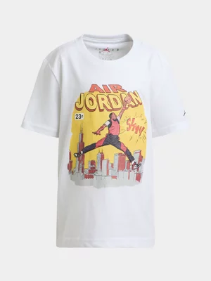 Jordan Unisex Kids Comic Slam White T-Shirt