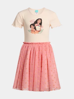 Jet Older Girls Moana Peach Mesh Dress