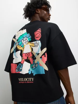 The FIX Men's Black Velocity Graphic Top