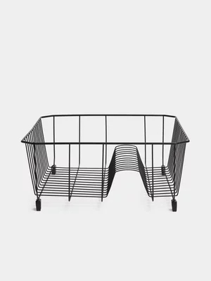 Jet Home Black Dish Rack Single Tier