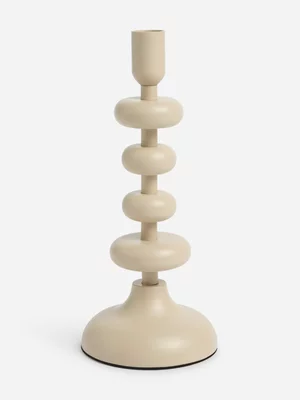 Jet Home Medium Grey Modern Historic Candle Holder