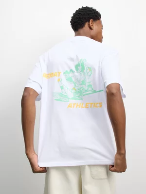 Redbat Athletics Men's Runners Squad White T-Shirt