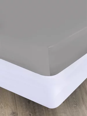 Volpes Egyptian Cotton 300tc Grey Fitted Sheet