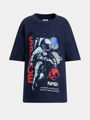 Jet Younger Boys Navy Nasa T-shirt